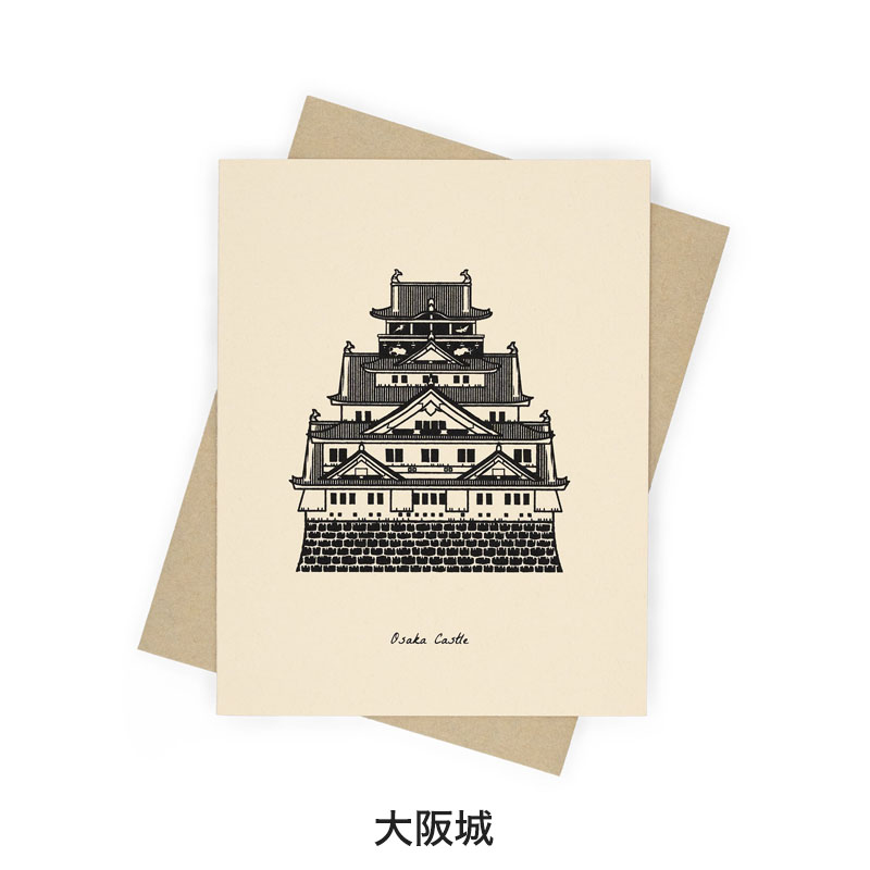 グリーティングカード 建築デザイン アートデザイン sutta 日本建築