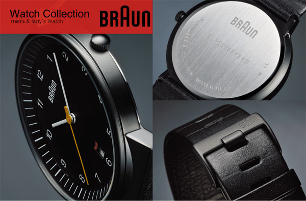 ブラウン BRAUN メンズ 腕時計 BNH0035WHBKG クロノグラフ カレンダー 
