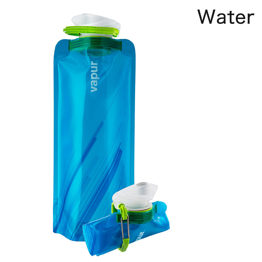 vapur ヴェイパー 折りたためる 水筒 Wide Mouth 1L 1000ml ブルー