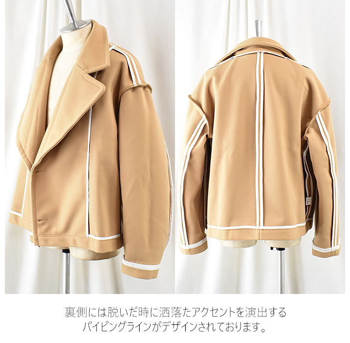 【本物新品保証】 モード系 V系 Pコート メンズ ショート コーデ 20代 30代 40代 ウェア