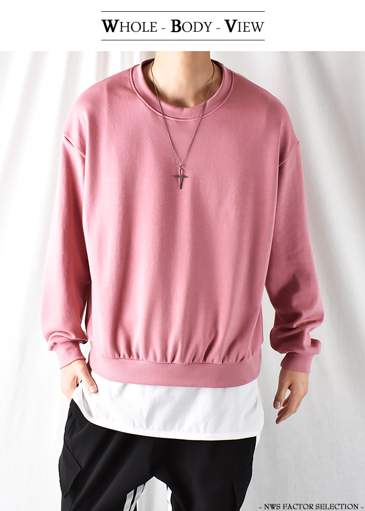 ロンT メンズ 無地 厚手 ロンティー ゆったり 長袖Tシャツ