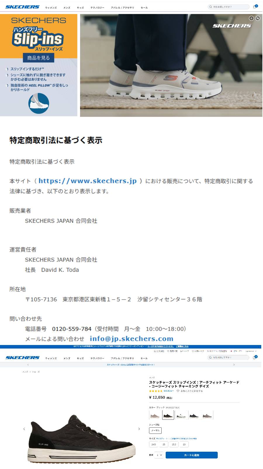 SKECHERS（スケッチャーズ） SKECHERS 183227 スリップインズ/アーチ