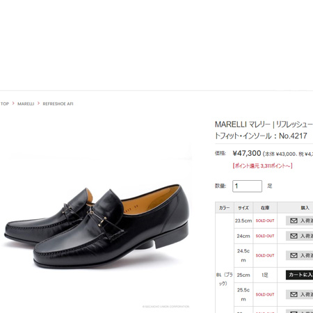 マレリー リフレッシュー 革靴 新品・未使用 ② マレリー リフレッシュー オートフィット インソール MARELLI