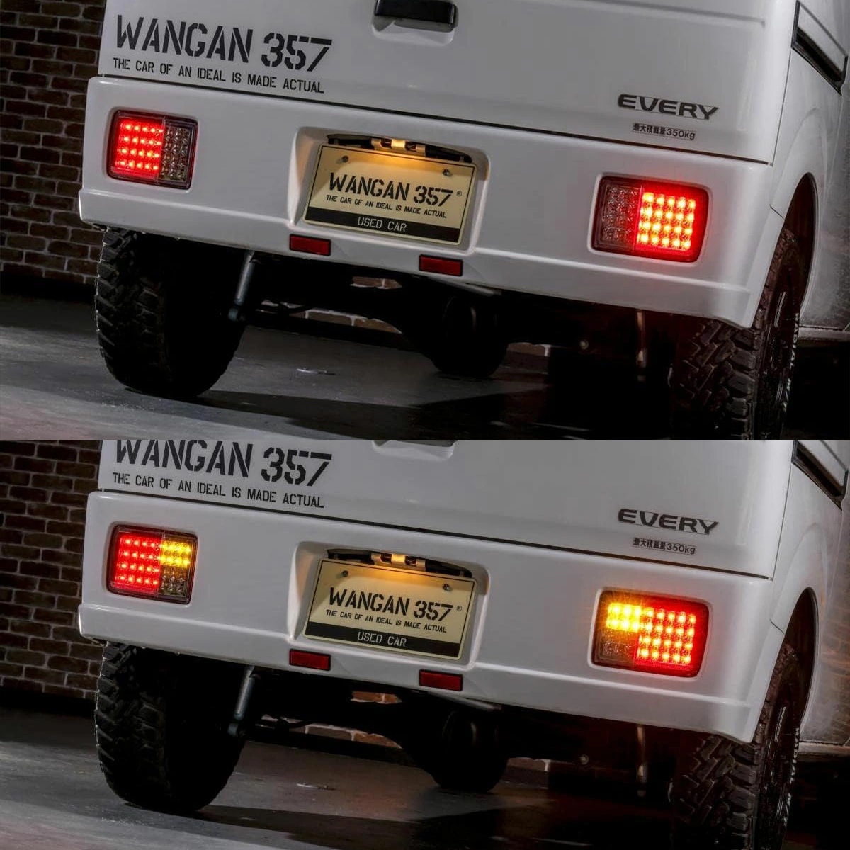WANGAN357 DA64V DA17V エブリィバン エブリーバン レッド×クリア フル