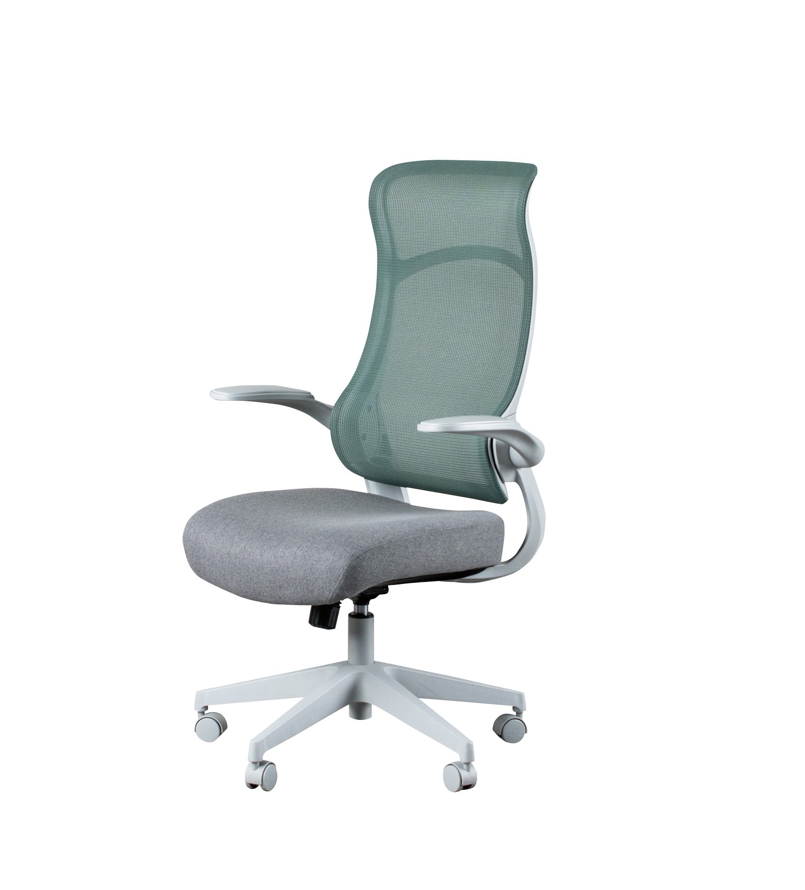 デスクチェア 肘掛け キャスター付き 回転 昇降式 黒脚 ブラック