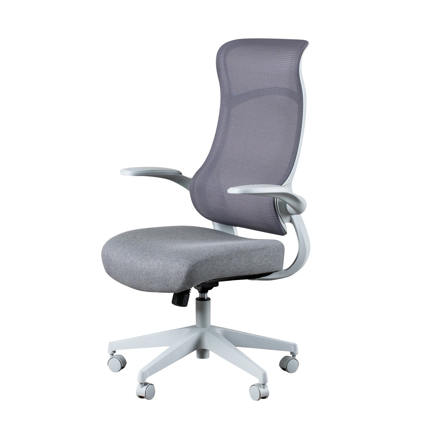 デスクチェア 肘掛け キャスター付き 回転 昇降式 黒脚 ブラック