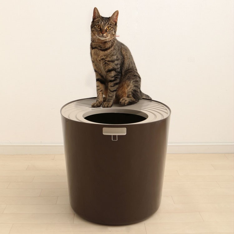 ネコトイレ猫トイレ猫トイレ猫用フタつき猫砂散らかりにくいねこトイレ上からキャットネコねこおしゃれオシャレ室内飼い室内アイリスオーヤマ
