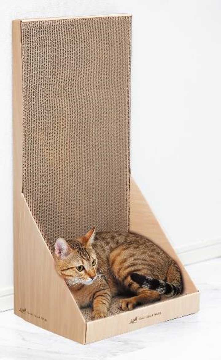 【爪とぎ猫つめとぎおもちゃ段ボールダンボールお手入れガリガリウォールSKインテリアエイムクリエイツ】