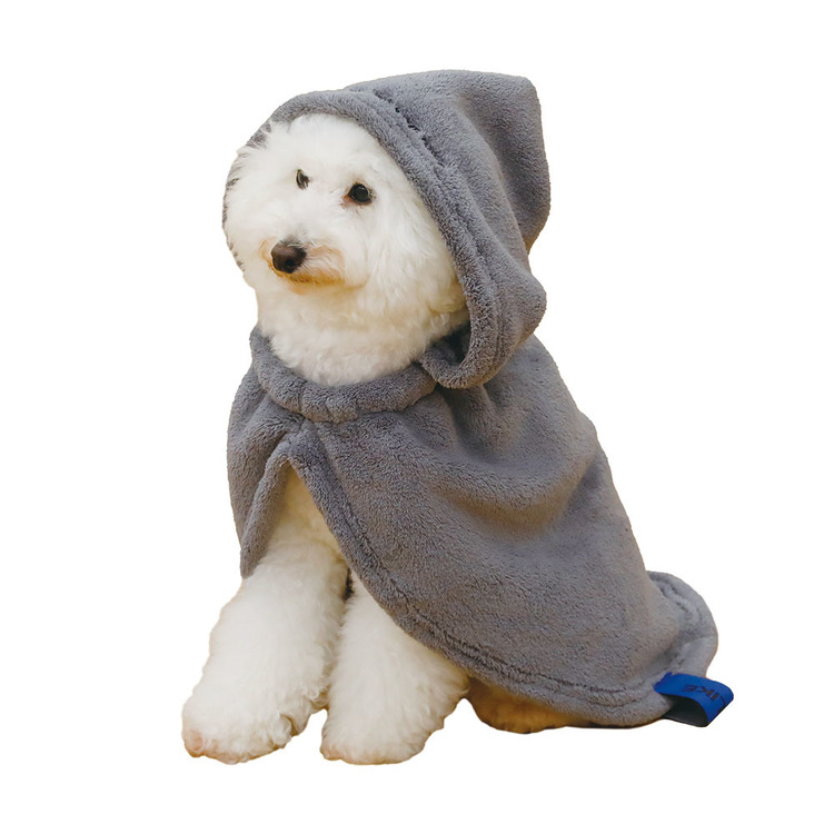 ペットローブペット用タオル吸水タオル犬用ローブ犬用品抗菌消臭バスタオルカラリシービージャパンNOALIKE抗菌ペットローブM 