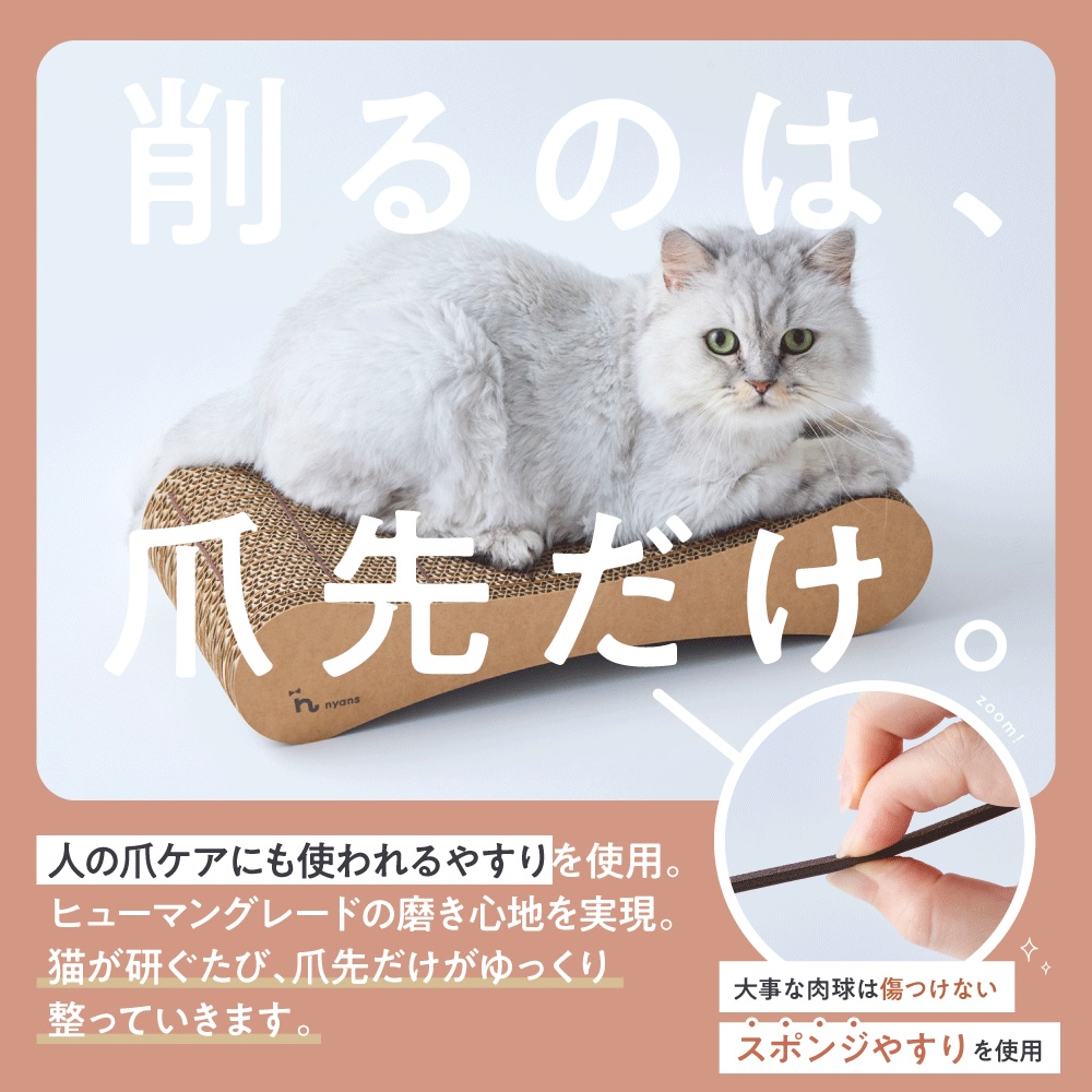 nyans（ニャンズ） 【つめまる2】爪が丸くなる＆研ぎカスが出ない爪