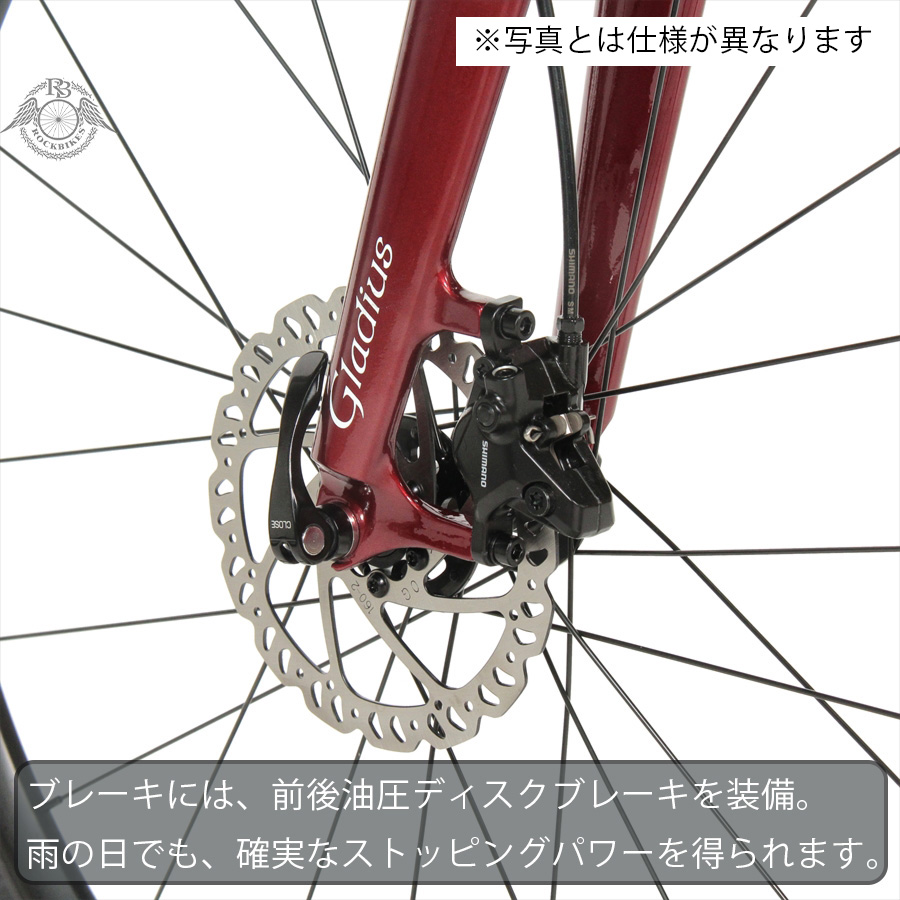 クロスバイク グラベルバイク ROCKBIKES Greed ロックバイクス グリード 1x11 シマノ Deore デオーレ ロードバイク レッド  自転車 700x32c 150cm 以上 完成品