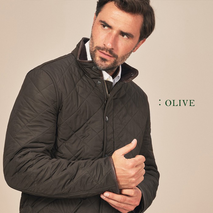 Barbour (バブアー) Powell メンズ キルティング ジャケット