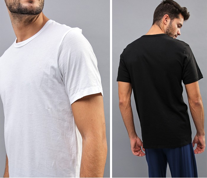 カルバンクライン アンダーシャツ ２枚セット 半袖 Tシャツ  000NB2221A メンズ ブランド 二枚組 ブラック 黒 ホワイト 白 グレー 灰色 下着 CK ロゴ 新生活