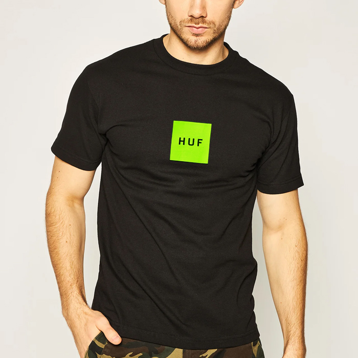 HUF ハフ tシャツ 半袖 メンズ レディース 黒 白 ブラック