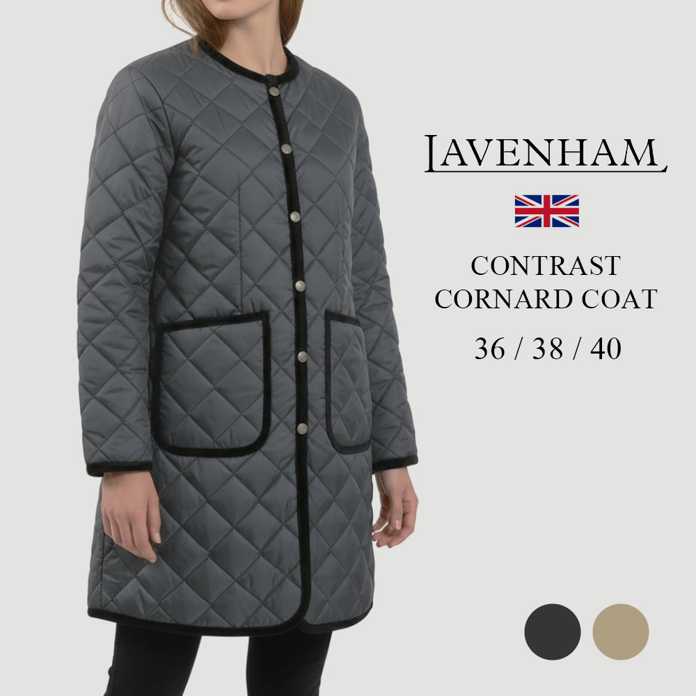 LAVENHAM(ラベンハム) コントラスト コナード コート レディース LAVENHAM(ラベンハム) コントラスト コナード コート レディース