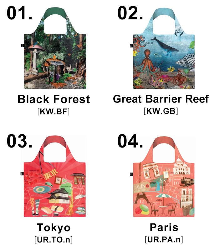 LOQI【ローキー】REUSABLE BAGS 【リユーザブル バッグ】エコバッグ 