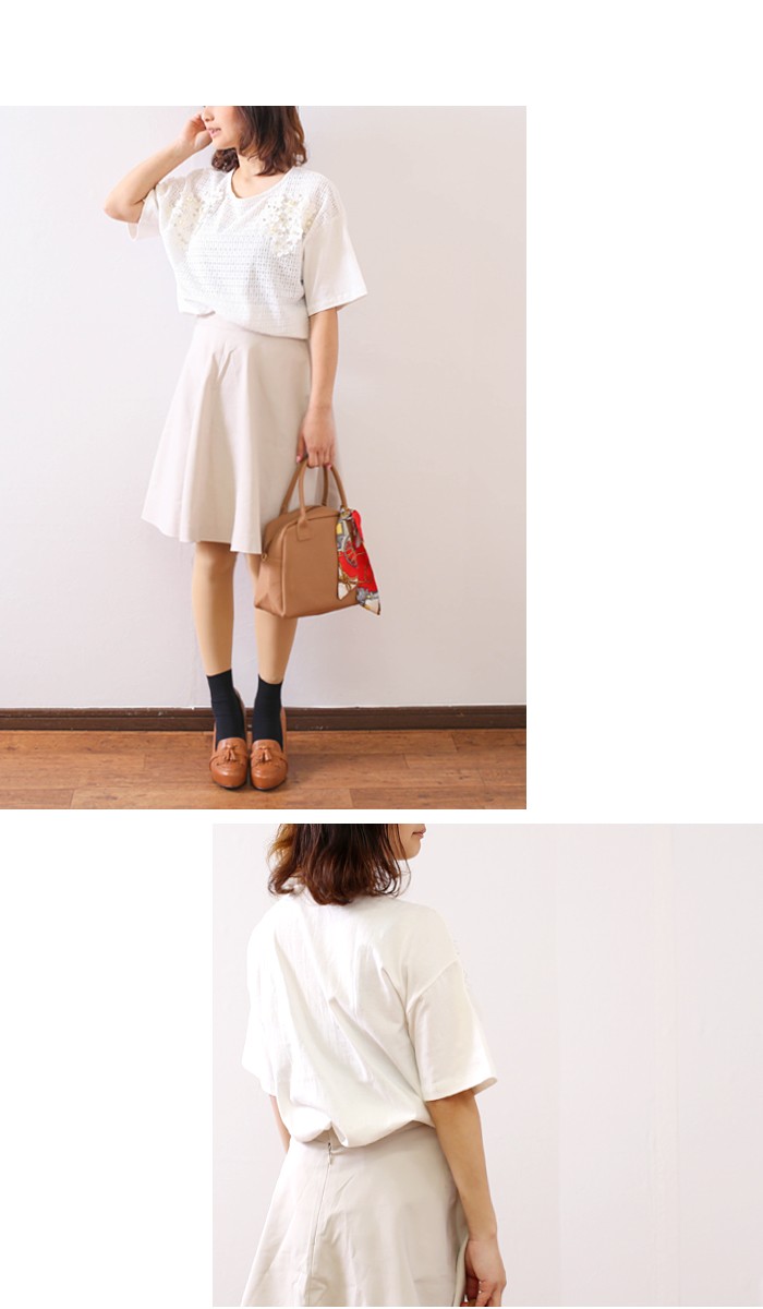 上品【Coach】レースの花が素敵♪ レースTシャツドレス shopzero_cs2111