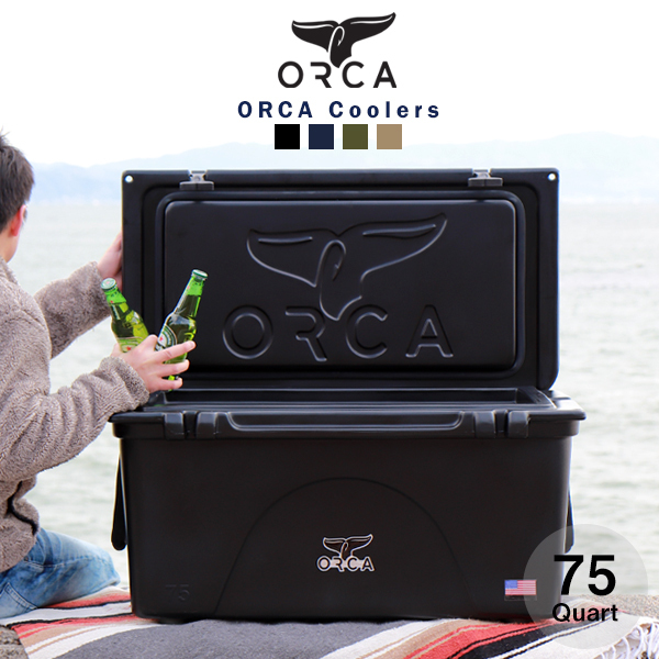 オルカ orca クーラーボックス 保冷ボックス 釣り アウトドア ORCA 保冷 キャンプ バーベキュー おしゃれ かっこいい 黒 75 Quart  71L :orca-05:Lansh(ランシュ) - 通販 - Yahoo!ショッピング