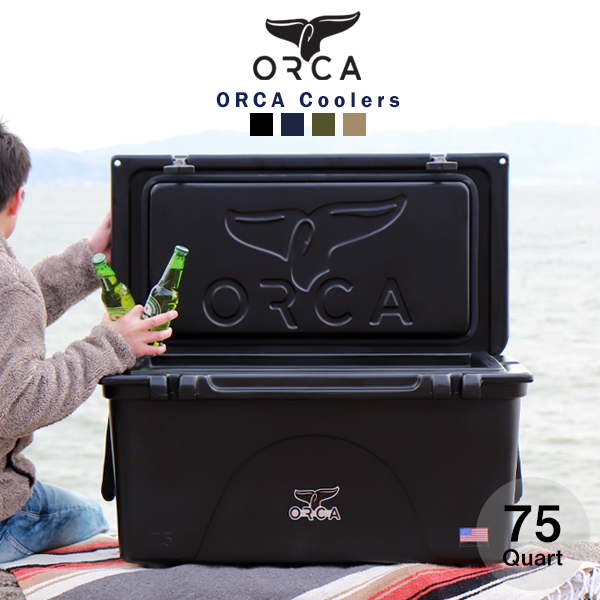 オルカ orca クーラーボックス 保冷ボックス 釣り アウトドア ORCA 保冷 キャンプ バーベキュー おしゃれ かっこいい 黒 75 Quart  71L : orca-05 : Lansh(ランシュ) - 通販 - Yahoo!ショッピング