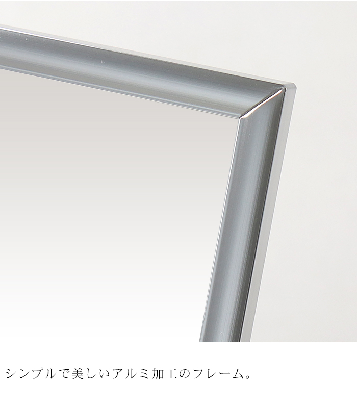 アルミニウム スタンドミラー LLサイズ