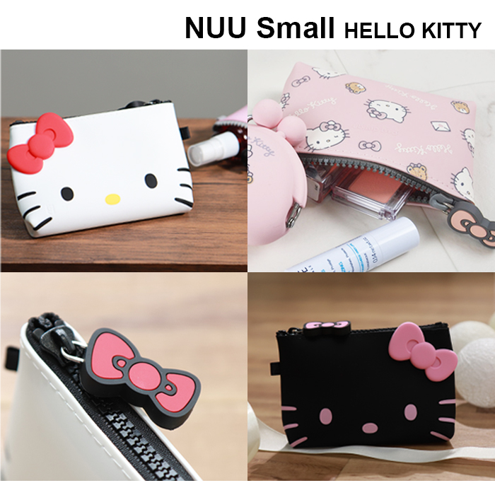 p+g design (ピージーデザイン) NUU Small HELLO KITTY (ヌウ スモール クロミ マイメロ ハローキティ) シリコン ジッパー ポーチ ケース