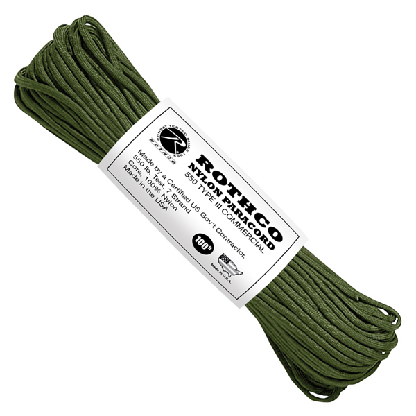 ROTHCO（ロスコ） パラコード 4mm 30m タイプ3 パラシュートコード