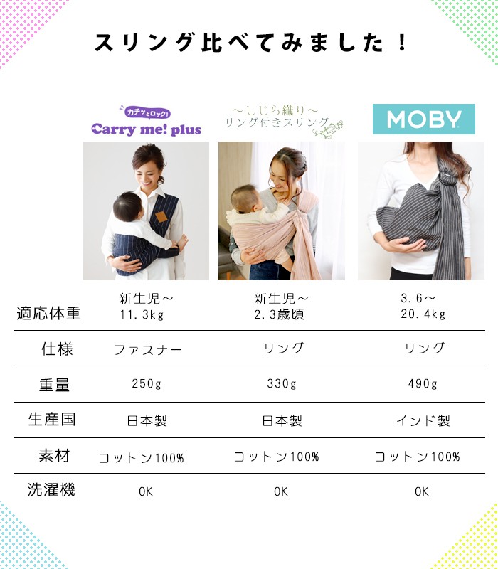 MOBY 【モービー】MOBY Ring Sling 【モービー リング スリング】ベビースリング 抱っこ紐 3.6kg〜20.4kgまで