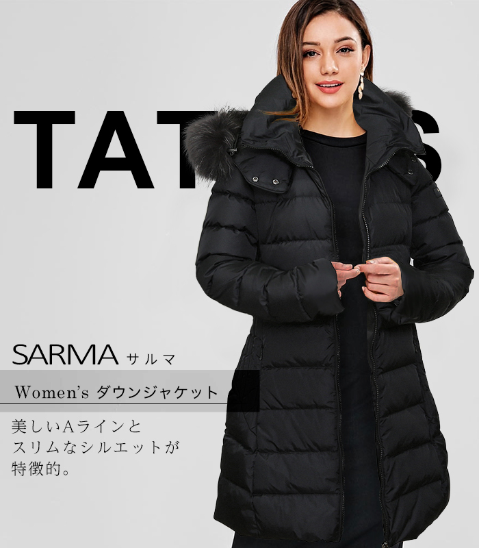 タトラス レディース ダウン TATRAS サルマ SARMA ロング ファー