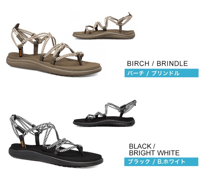 Teva 【テバ】 ボヤ インフィニティ ストライプ ストラップ サンダル