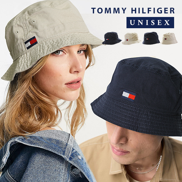 TOMMY HILFIGER（トミー・ヒルフィガー） コットン ロゴ バケット