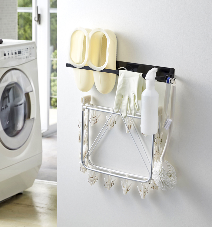 tower マグネット洗濯ハンガー収納ラック タワー