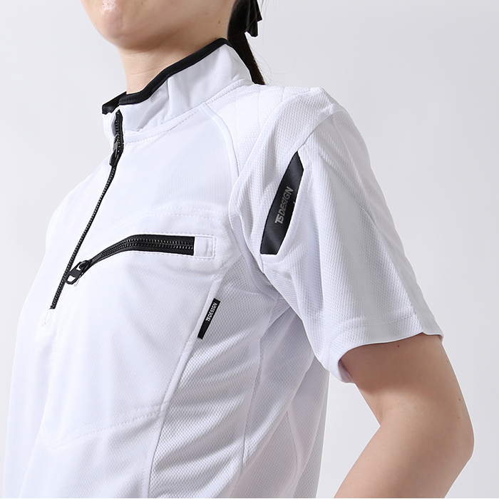 TS DESIGN [ティーエスデザイン] ワークニットシャツ [半袖]