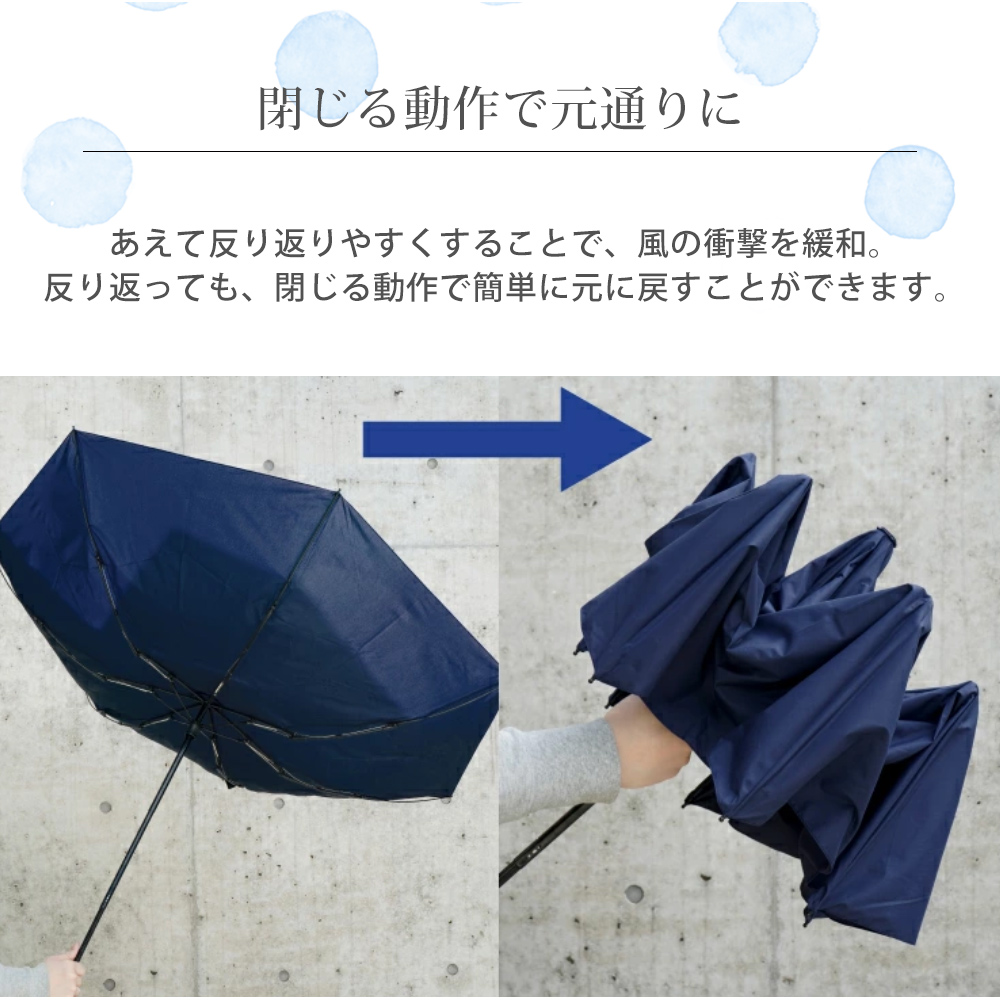 Wpc 【ワールドパーティー】 UNISEX WIND RESISTANCE FOLDING UMBRELLA(ユニセックス)耐風(折り畳み傘)
