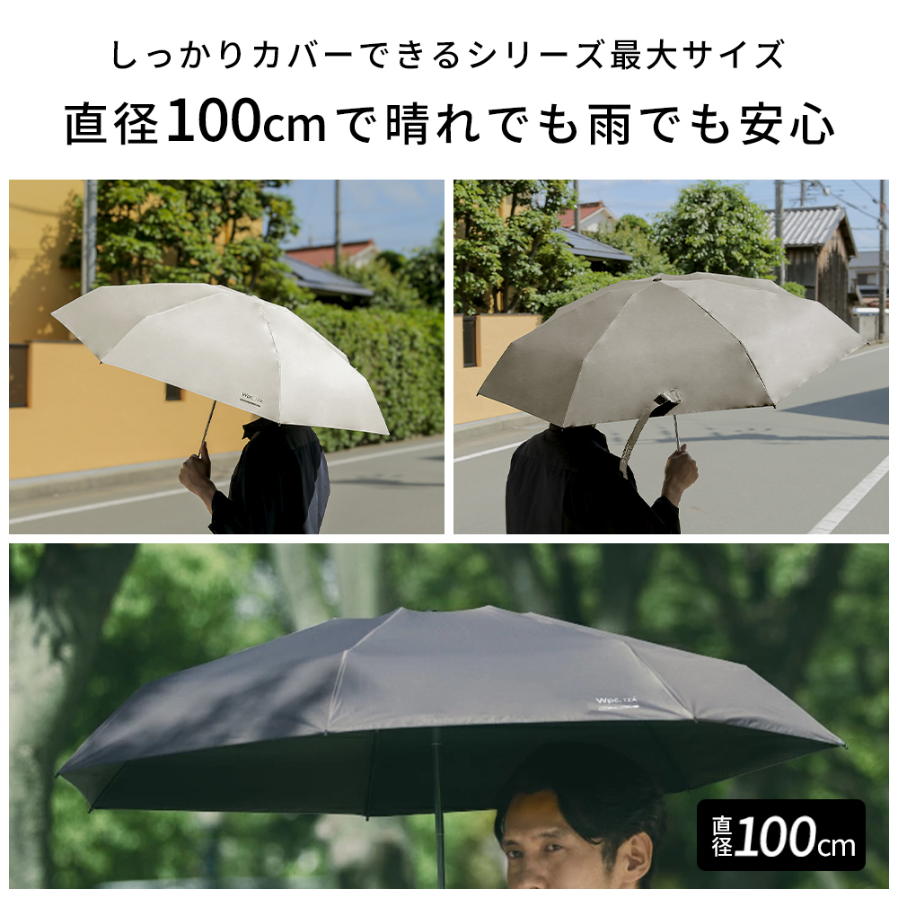 Wpc 【ワールドパーティー】 メンズ ラージ＆コンパクト 折りたたみ傘