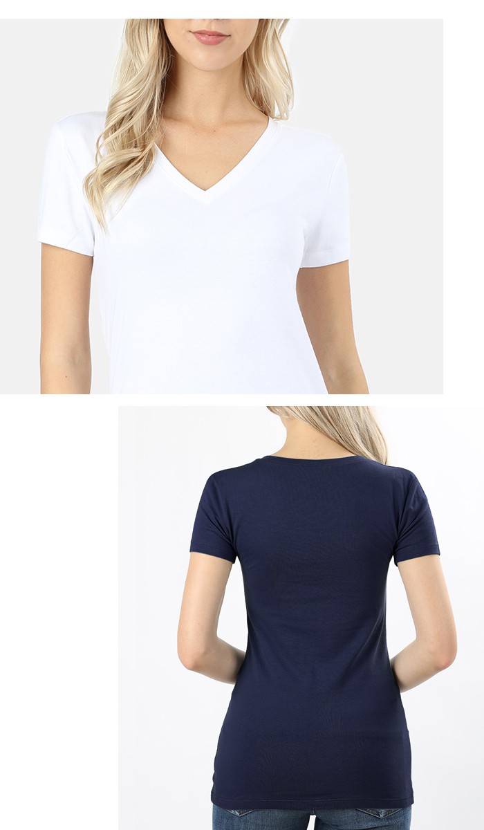 PERSONSOUL 半袖Tシャツ レディース スリム V Structure T-shirt sp-ssa-tp1030.jpg