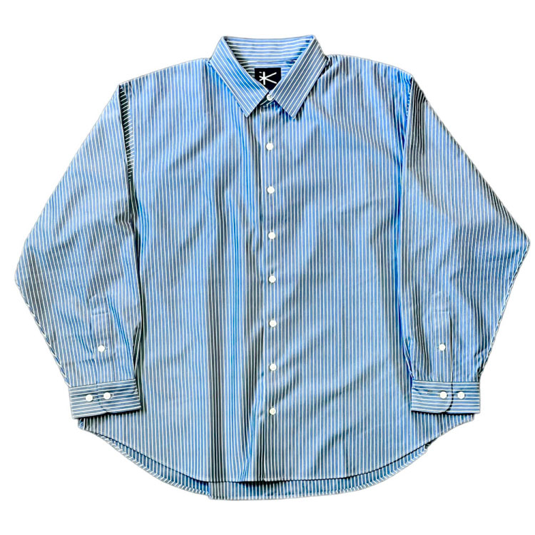 KANEMASA PHIL.（カネマサフィル） Pencil Stripe Dress Jersey Shirt