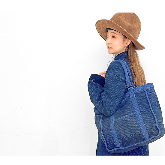 PORTER CLASSIC (ポータークラシック)KENDO TOTE BAG BLUE