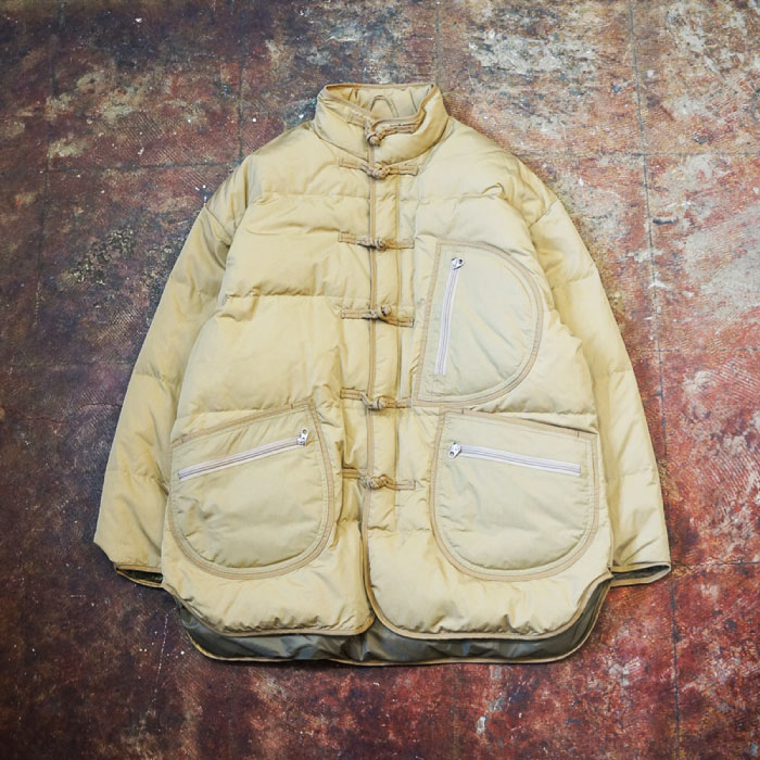 Porter Classic (ポータークラシック) SHEEN NYLON CHINESE DOWN JACKET KHAKI  シーンナイロンチャイニーズダウンジャケット カーキ [PC-015-2012]