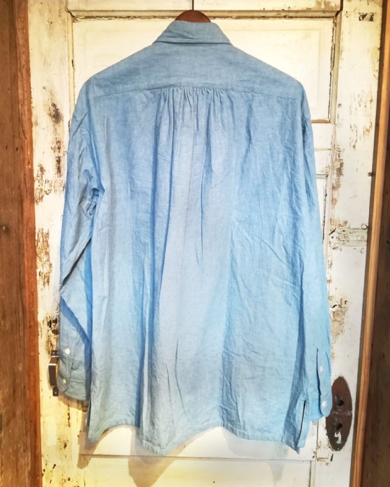 PORTER CLASSIC（ポータークラシック） WIDE POCKET SHIRT - BLUE