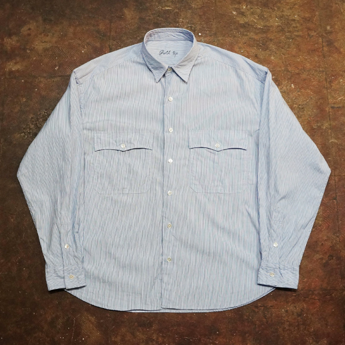 Porter Classic (ポータークラシック) ROLL UP STRIPE SHIRT (LOGO