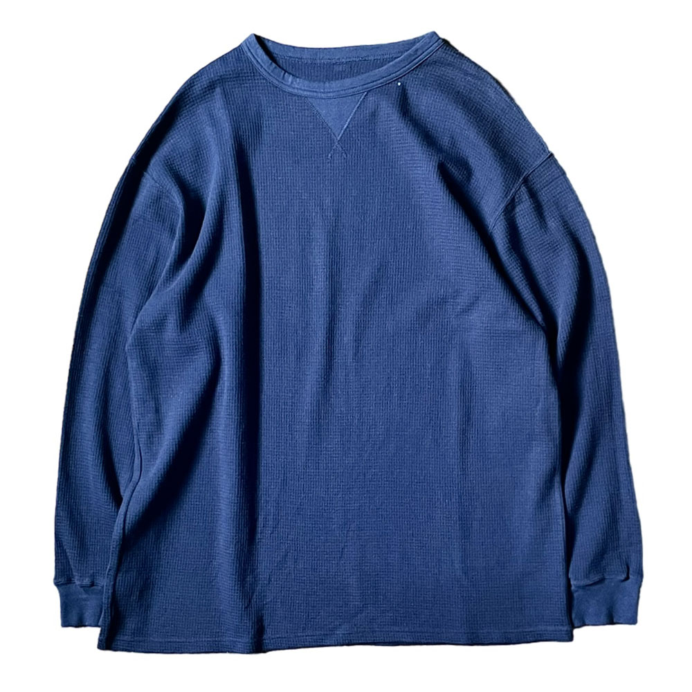 PORTER CLASSIC ( ポータークラシック ) H/W THERMAL CREWNECK BLUE