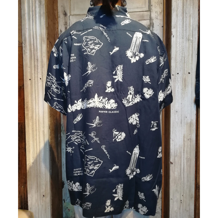 Porter Classic (ポータークラシック) ALOHA SHIRT “NAVY BLUE