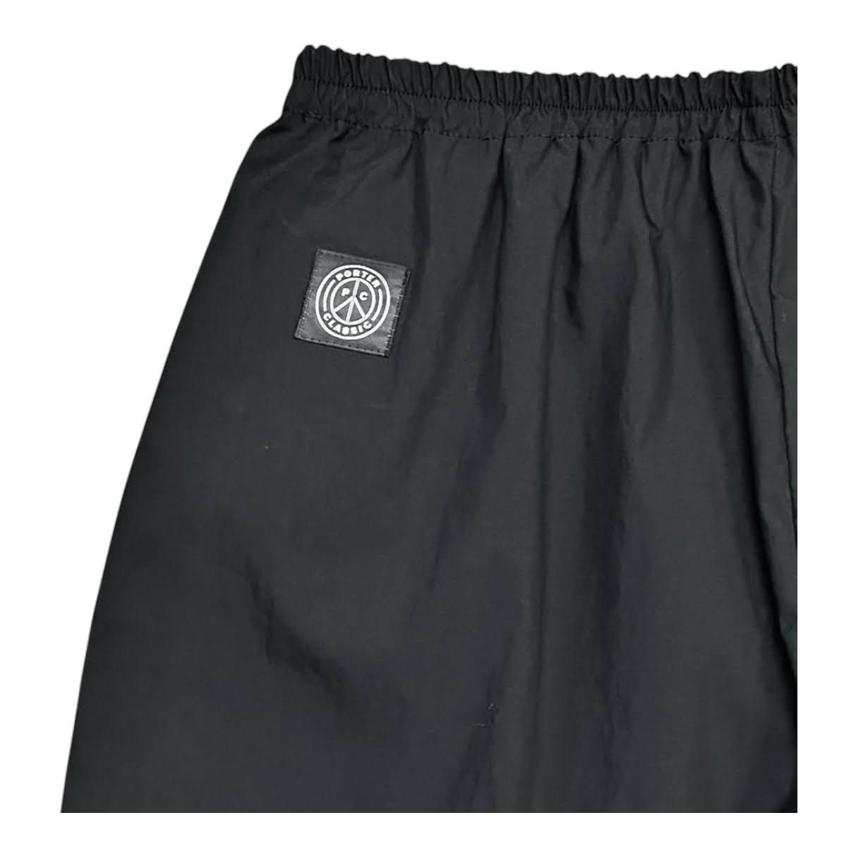 PORTER CLASSIC（ポータークラシック） POPLIN PEACE SHORTS BLACK (PC