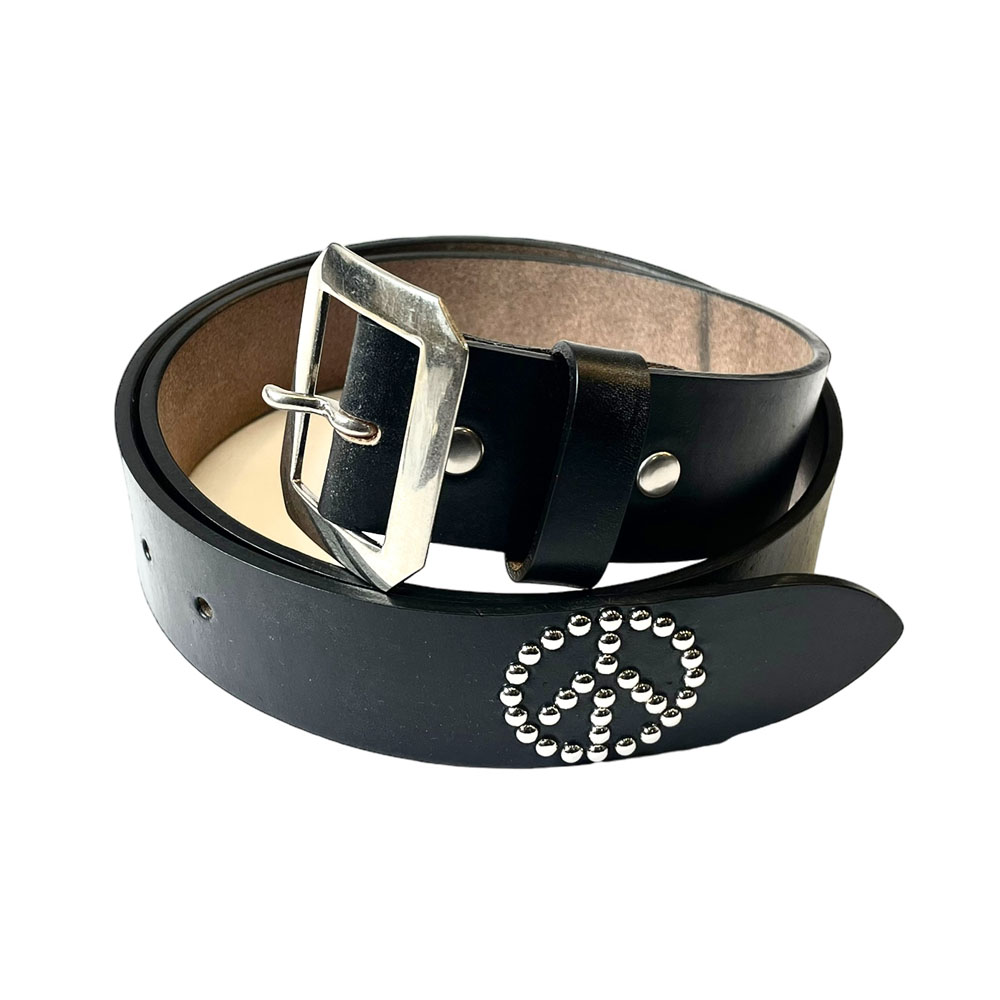 Porter Classic (ポータークラシック) WOLF’S HEAD PEACE BELT (40mm) - BLACK ウルフズヘッド  ピースベルト - ブラック [PC-045-2249]