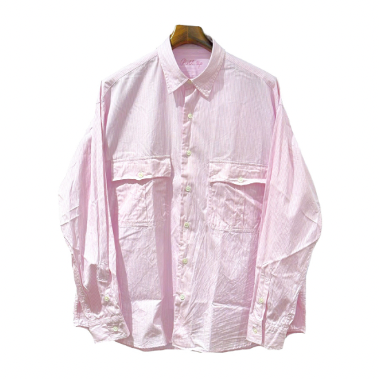 PORTER CLASSIC（ポータークラシック） ROLL UP STRIPE SHIRT - SAKURA