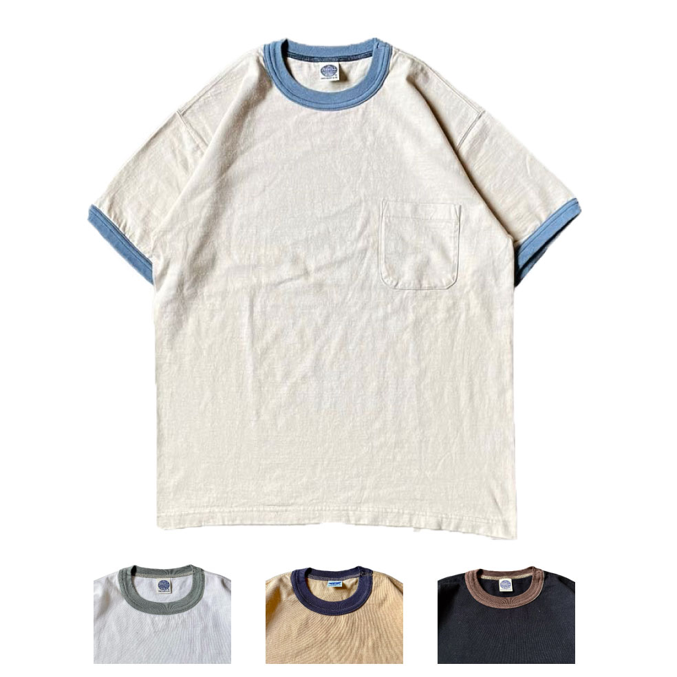 [予約商品][2024年春夏] TOYS McCOY（トイズマッコイ) McHILL SPORTS WEAR RINGER POCKET TEE  半袖Tシャツ リンガーポケットTシャツ [TMC2335]