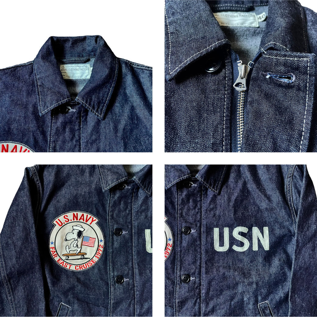 [2024年春夏] TOYS McCOY（トイズマッコイ) U.S.NAVY DENIM UTILITY JACKET SNOOPY 