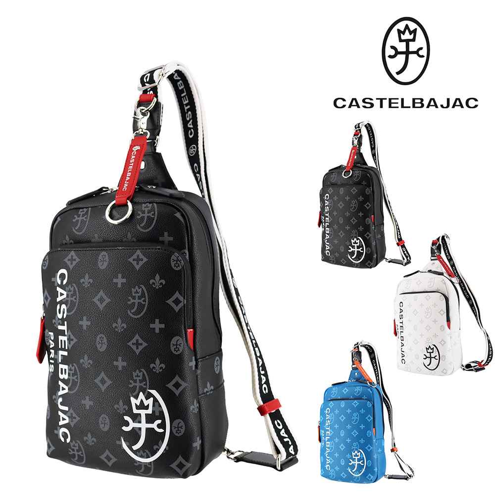 【美品】カステルパジャック ストライプ ボディバッグ CASTELBAJAC（カステルバジャック） バッグ ボディバッグ ワン