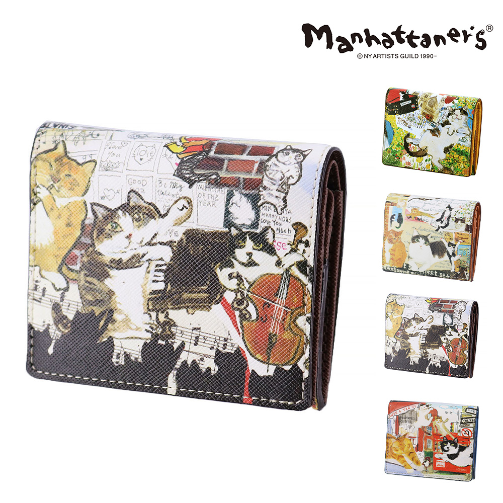 Manhattaner's（マンハッタナーズ） 財布 二つ折り財布 2つ折り ミニ
