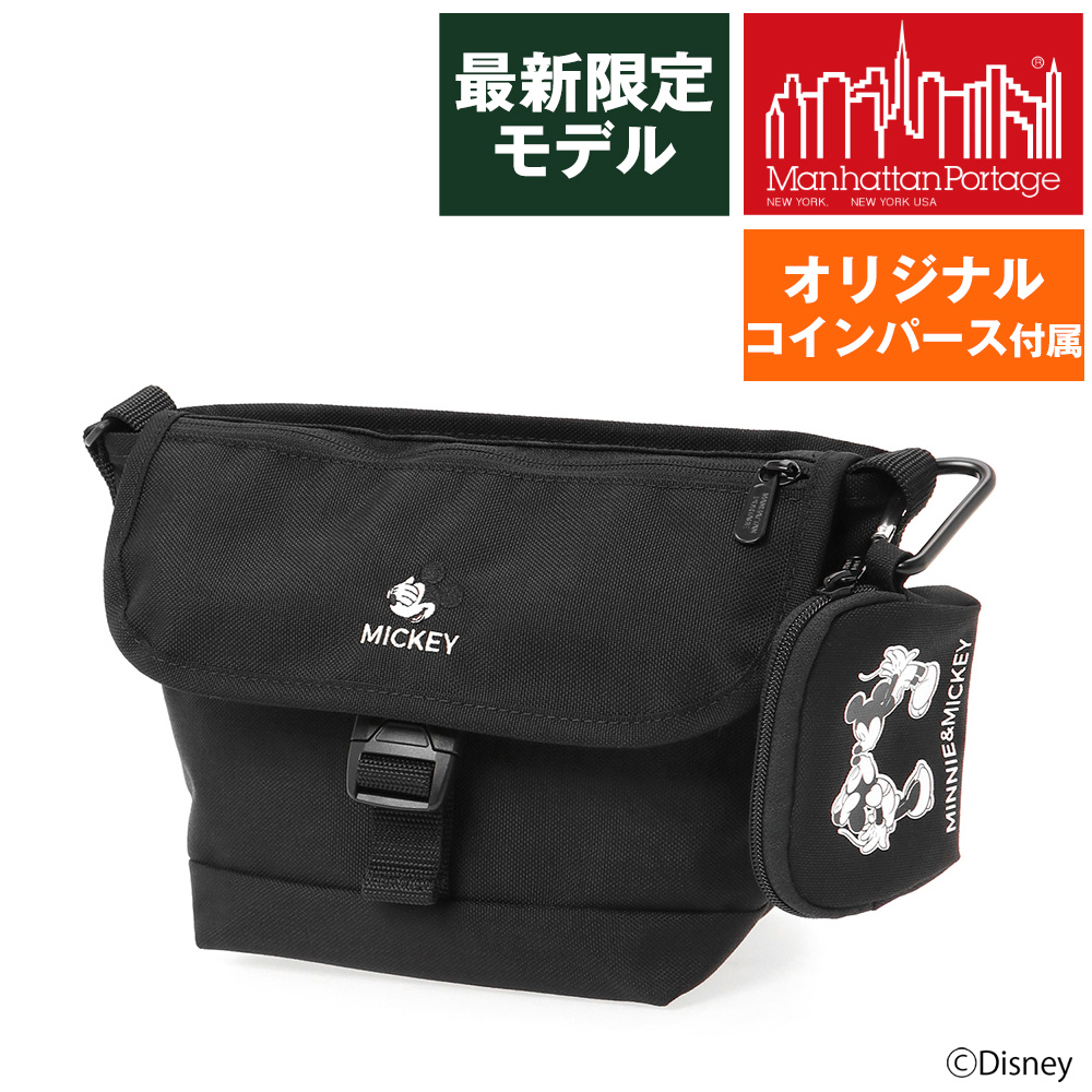 マンハッタンポーテージ バッグ Disney ミッキー Mickey Mouse Manhattan Portage ナイロンメッセンジャーバッグフラップジッパーポケット24 A5 MP1603FZPMIC24_1